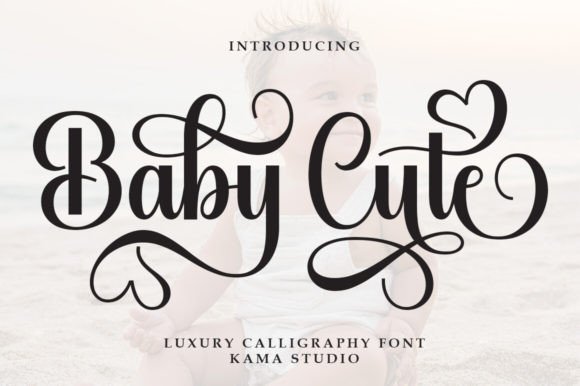 Baby Cute: A Charming Script Font for Elegant Designs