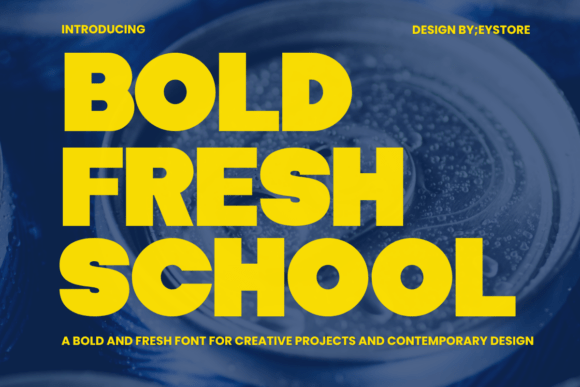 Bold Fresh School: A Playful, Modern Display Font