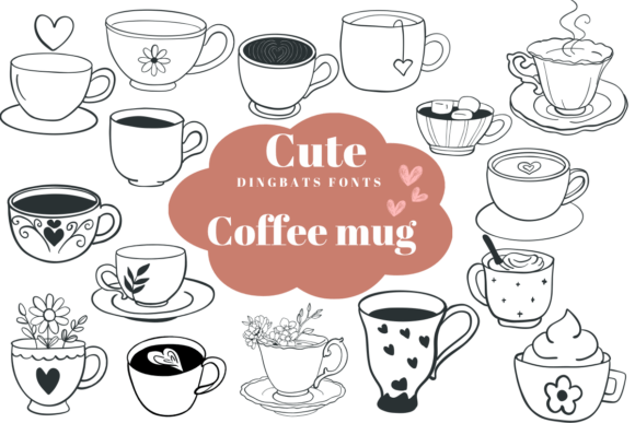 Cute Coffee Mug: Charming Illustrations for Cozy Designs