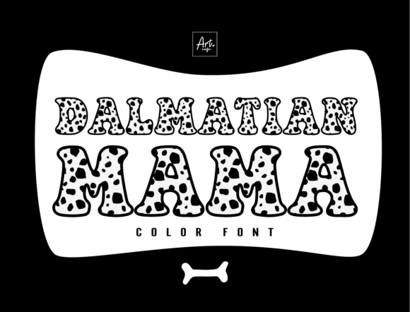 Dalmatian Mama: The Playful Spotted Typeface