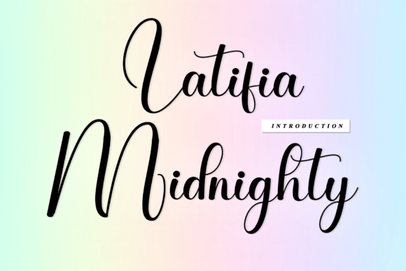 Discover Latifia Midnighty: A Handwritten Font for Timeless Design