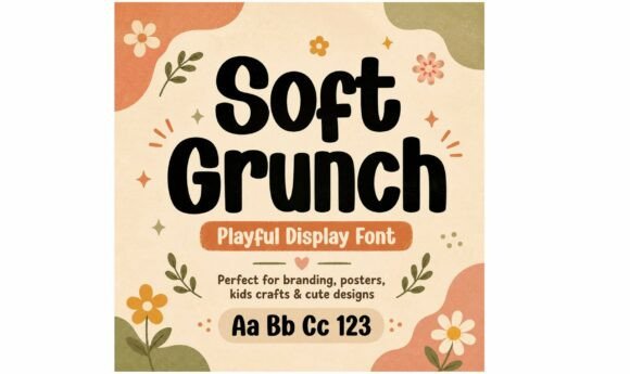 Discover Soft Grunch: A Playful Retro Display Font