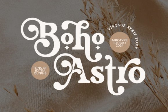 Discover the Elegant Vintage Charm of Boho Astro Font