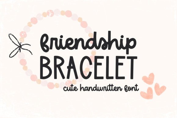 Friendship Bracelet: The Perfect Handwritten Font for Creators
