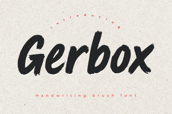 Gerbox: A Bold Brush Font for Modern Designers