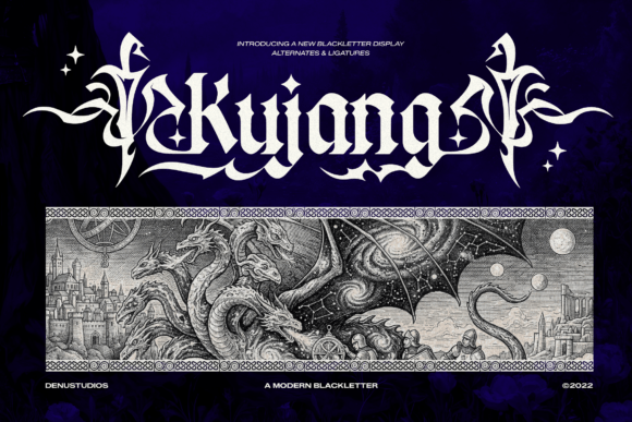 Kujang: A Typeface of Dark Majesty