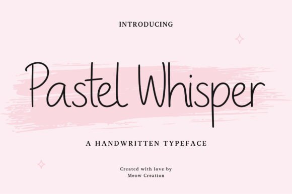Pastel Whisper: A Charming Handwritten Font for Modern Designs