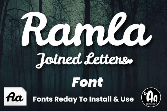 Ramla: An Elegant, Connected Script Font for Creative Design