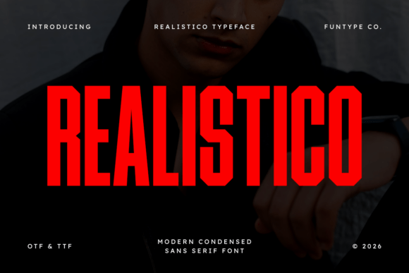 Realistico: A Bold Modern Typeface for High-Impact Design
