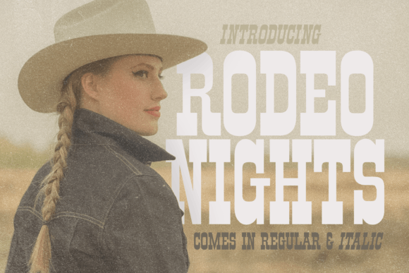 Rodeo Nights: Bold Western Typography for Impactful Designs