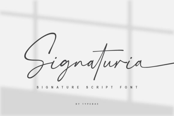 Signaturia: The Signature Font for Natural Elegance