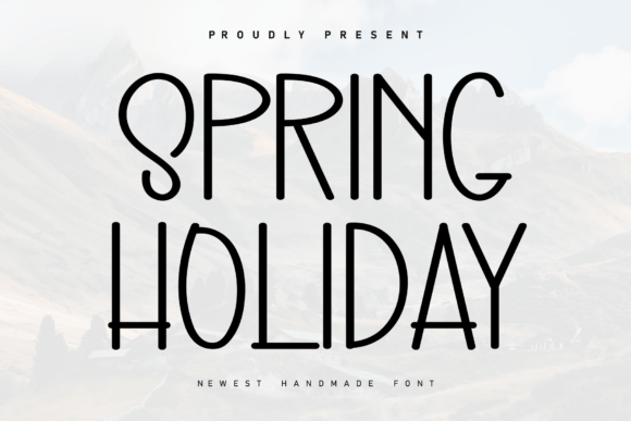 Spring Holiday: The Handwritten Font for Modern Elegance