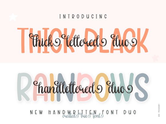Thick Lettered Duo: A Versatile Font Pairing
