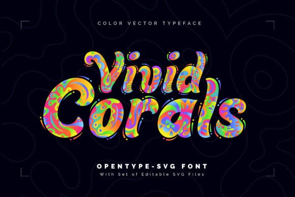 Vivid Corals: A Colorful Creative Font